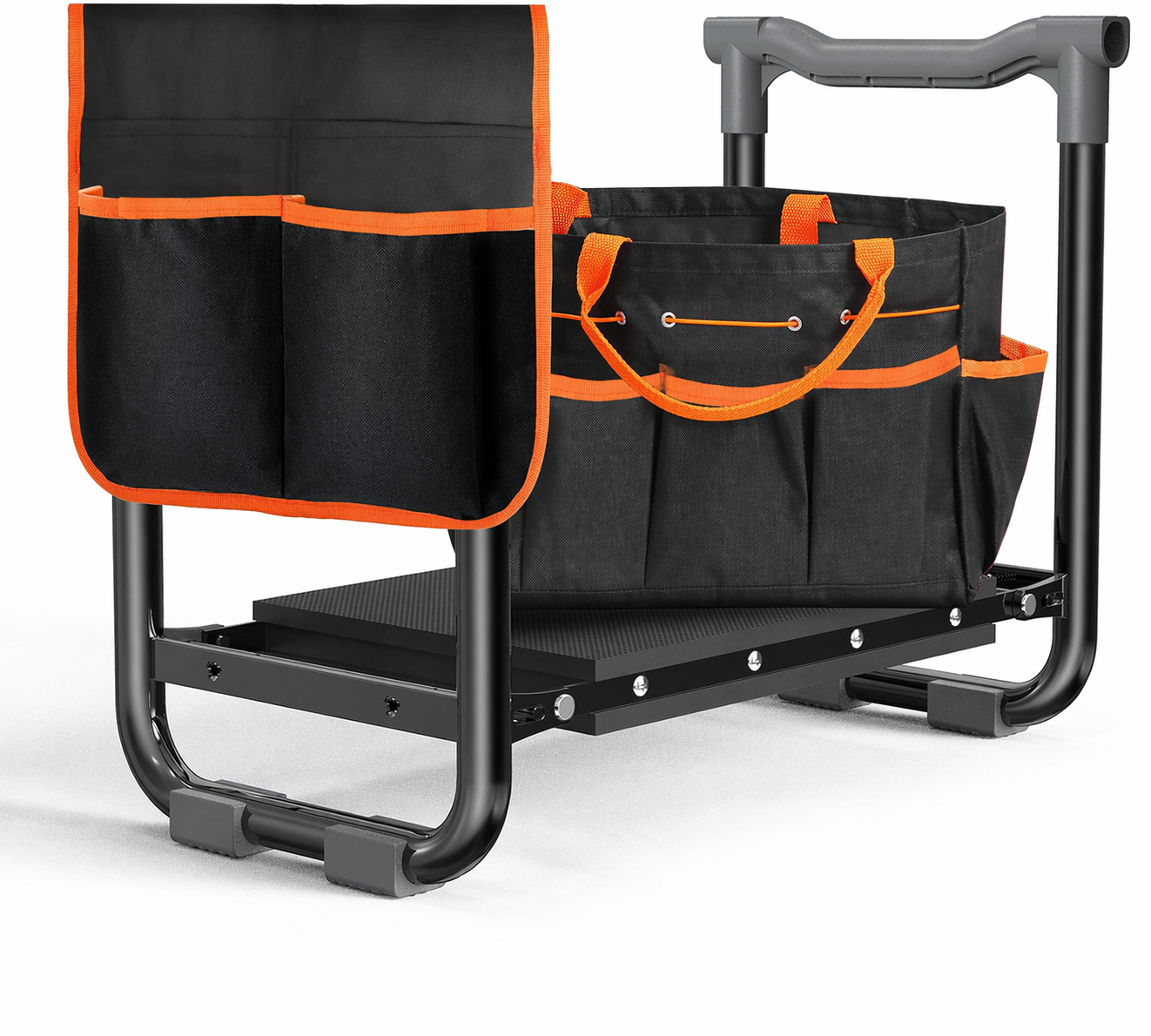 Folding Garden Kneeler & Seat – Heavy-Duty Frame with Tool Pouches