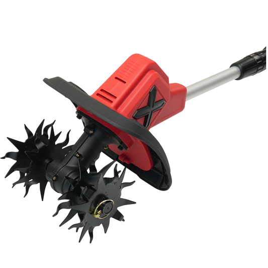Cordless Electric Garden Tiller (20V) – 9" Width, 7" Depth, 48 Steel Tines